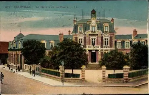 Ak Deauville Calvados, Le Mairie, La Poste