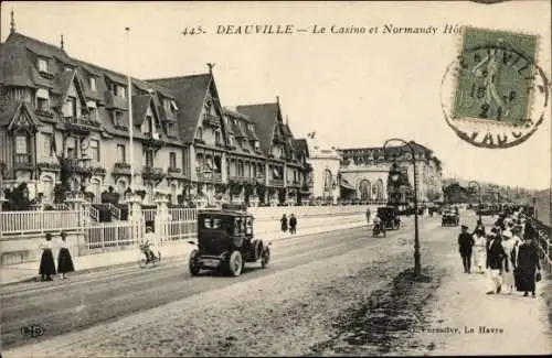 Ak Deauville Calvados, Le Casino, Normandy Hotel