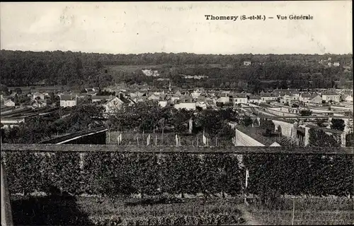 Ak Thomery Seine et Marne, Panorama