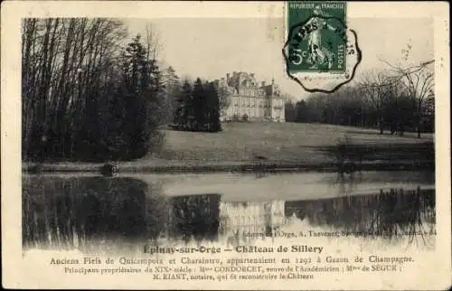 Ak Epinay sur Orge Essonne, Chateau de Sillery