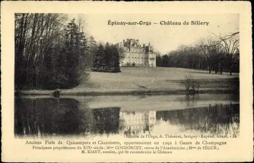 Ak Epinay sur Orge Essonne, Chateau de Sillery