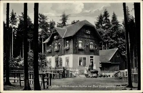 Ak Georgenthal in Thüringen, Forsthaus Wechmarer Hütte