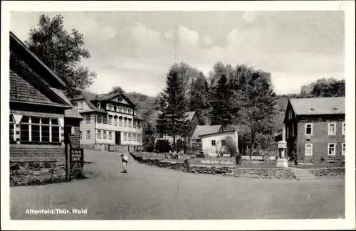 Ak Altenfeld Großbreitenbach in Thüringen, Ortspartie