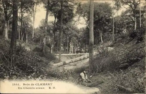 Ak Clamart Hauts de Seine, Un chemin creux