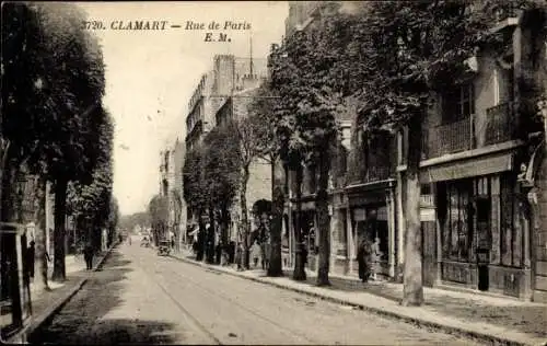 Ak Clamart Hauts de Seine, Rue de Paris