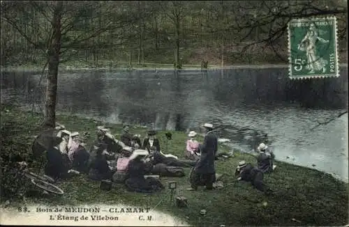 Ak Meudon Hauts de Seine, L'etang de Vilebon