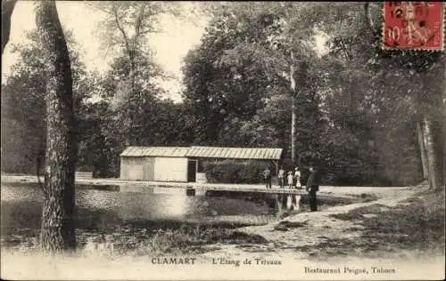 Ak Clamart Hauts de Seine, L'etang de Trivaux