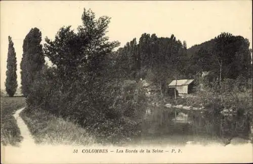 Ak Colombes Hauts de Seine, Les bords