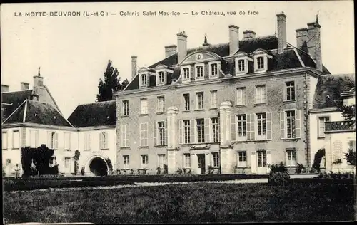 Ak Lamotte Beuvron Loir et Cher, Colonie Saint Maurice, le chateau, vue de face