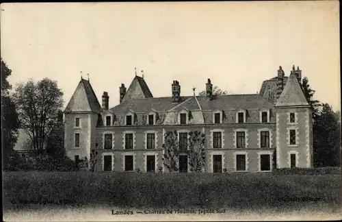 Ak Landes le Gaulois Loir et Cher, Chateau de Moulins, facade sud