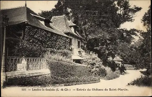 Ak Landes le Gaulois Loir et Cher, Entree du chateau de Saint Martin