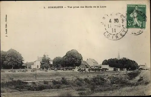 Ak Combleux Loiret, Bords de la Loire