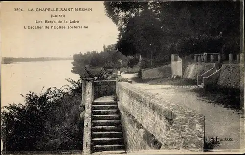 Ak La Chapelle Saint Mesmin Loiret, Les Bords de la Loire