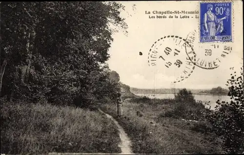 Ak La Chapelle Saint Mesmin Loiret, Les Bords de la Loire