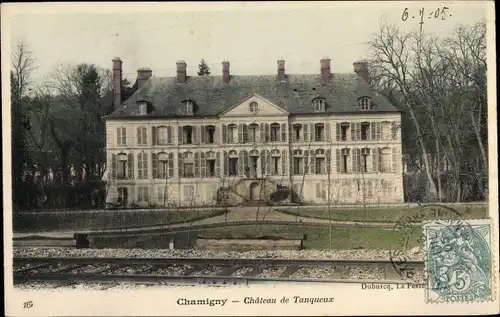 Ak Chamigny Seine et Marne, Chateau de Tanqueux