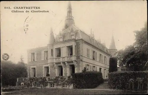 Ak Chartrettes Seine et Marne, Le Chateau
