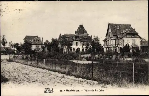 Ak Barbizon Seine et Marne, Villas de la crete