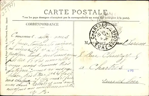 Ak Chartrettes Seine et Marne, Le Chateau des Bergeries