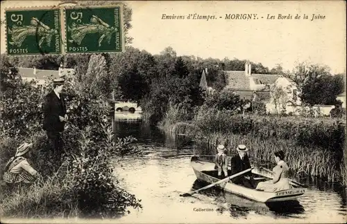 Ak Morigny Essonne, Les Bords de la Juine