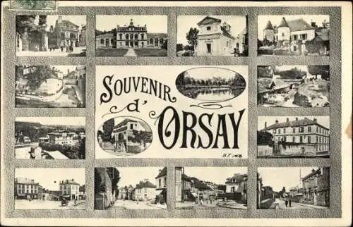 Buchstaben Ak Orsay Essonne, Souvenir