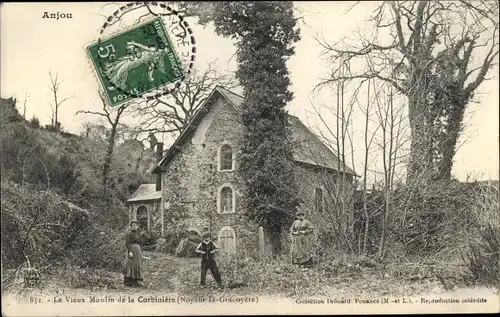 Ak Anjou Maine et Loire, Le Vieux Moulin de la Cobinière