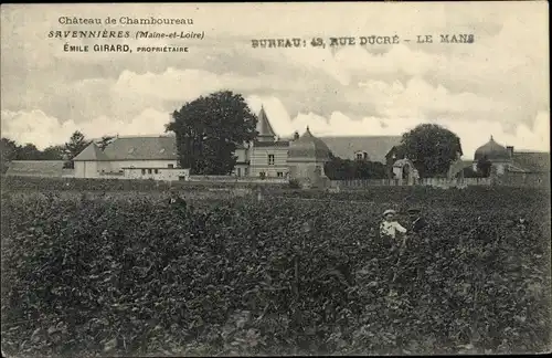 Ak Savennières Maine et Loire, Château de Chamboureau