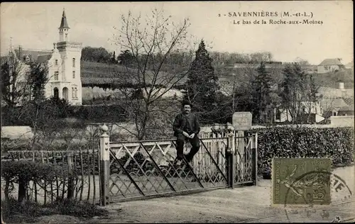 Ak Savennières Maine et Loire, La bas de la Roche aux Moines