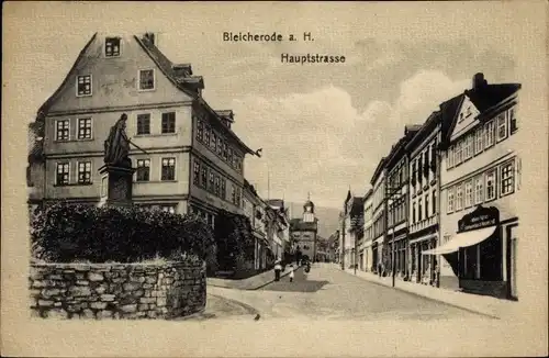 Ak Bleicherode im Kreis Nordhausen, Hauptstraße