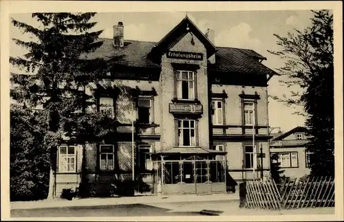 Ak Oberhof im Thüringer Wald, Erholungsheim Thüringer Volk, Außenansicht