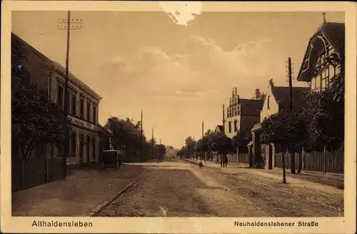 Ak Haldensleben Sachsen Anhalt, Neuhaldenslebener Straße