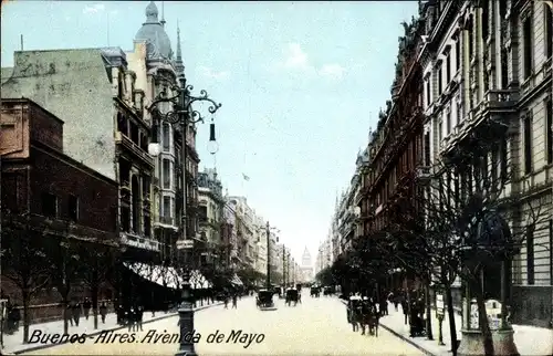 Ak Buenos Aires Argentinien, Avenida da de Mayo