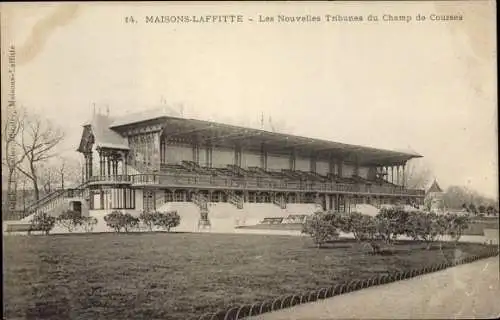 Ak Maisons Laffitte Yvelines, Les Nouvelles Tribunes du Champ de Courses