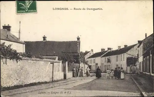 Ak Longnes Yvelines, Route de Dammartin