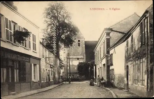 Ak Longnes Yvelines, Eglise