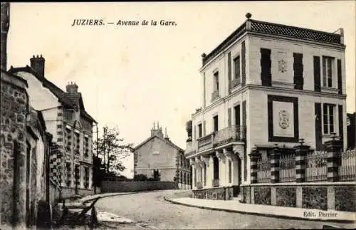 Ak Juziers Yvelines, Avenue de la Gare