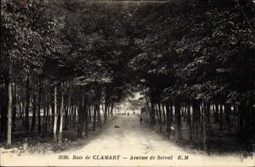 Ak Clamart Hauts de Seine, Avenue de Serval