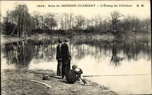 Ak Clamart Hauts de Seine, L'etang de Villebon