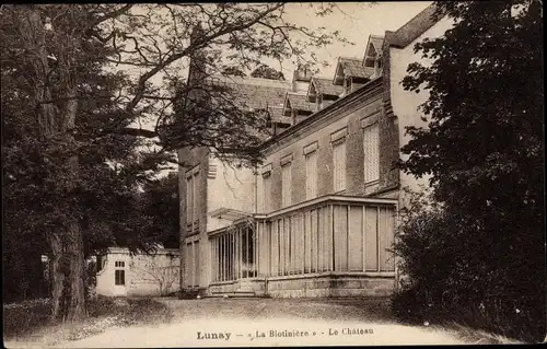 Ak Lunay Loir et Cher, La Blotiniere, le chateau