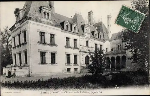 Ak Lunay Loir et Cher, Chateau de la Meziere, facade est