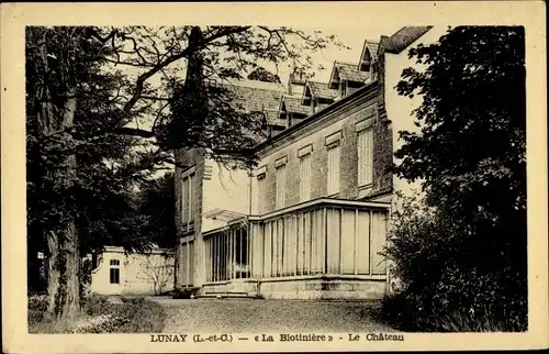 Ak Lunay Loir et Cher, La Blotiniere, le chateau