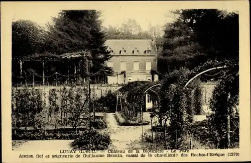 Ak Lunay Loir et Cher, Chateau de la Blotiniere, le parc