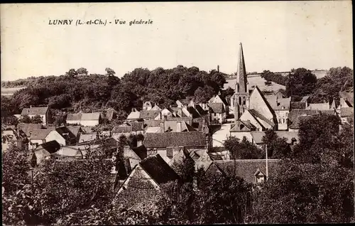 Ak Lunay Loir et Cher, Vue generale