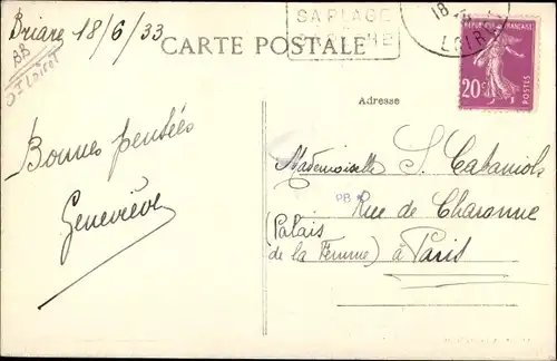 Ak Briaire Loiret, Chateau de Beau Desert