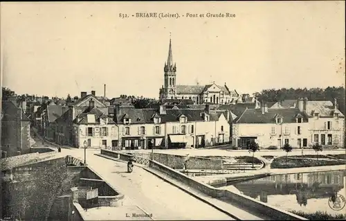 Ak Briaire Loiret, Postes, Grande Rue