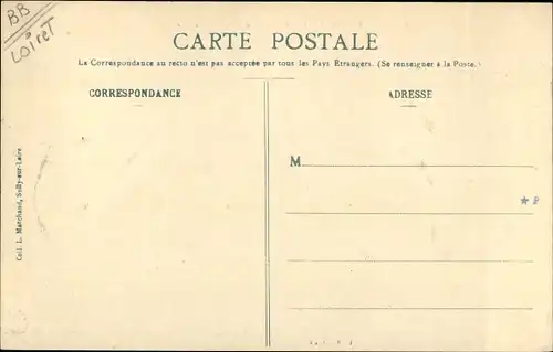 Ak Briaire Loiret, Postes, Grande Rue