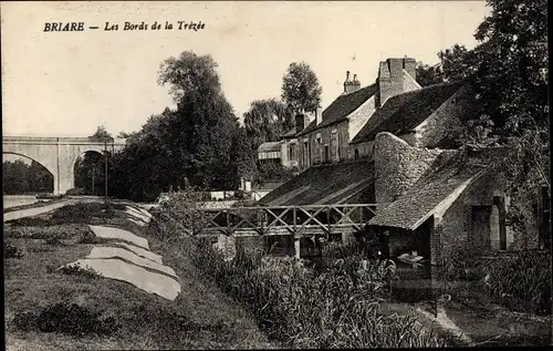 Ak Briaire Loiret, Les Bords de la Trezee