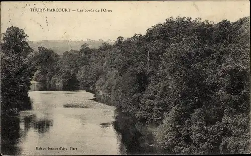 Ak Thury Harcourt Calvados, Les Bords de l'Orne