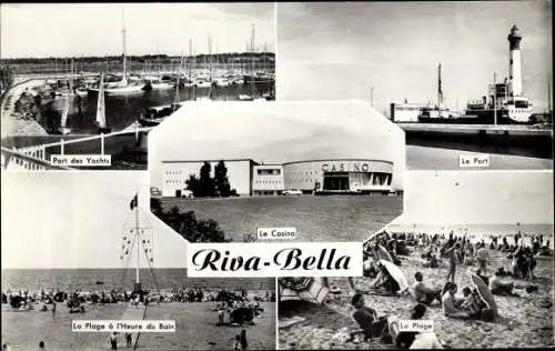 Ak Riva Bella Calvados, Ports des Yachts, Le Port, La Plage a l'heure du Bain, Le Casino