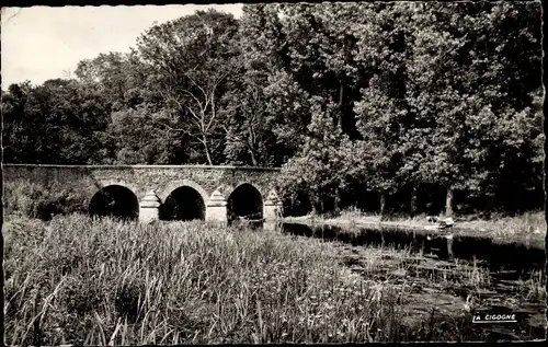 Ak Brie Comte Robert Seine et Marne, Le pont St Pierre de Gregy