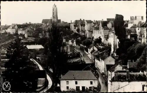 Ak Chateau Landon Seine et Marne, Panorama, cote sud